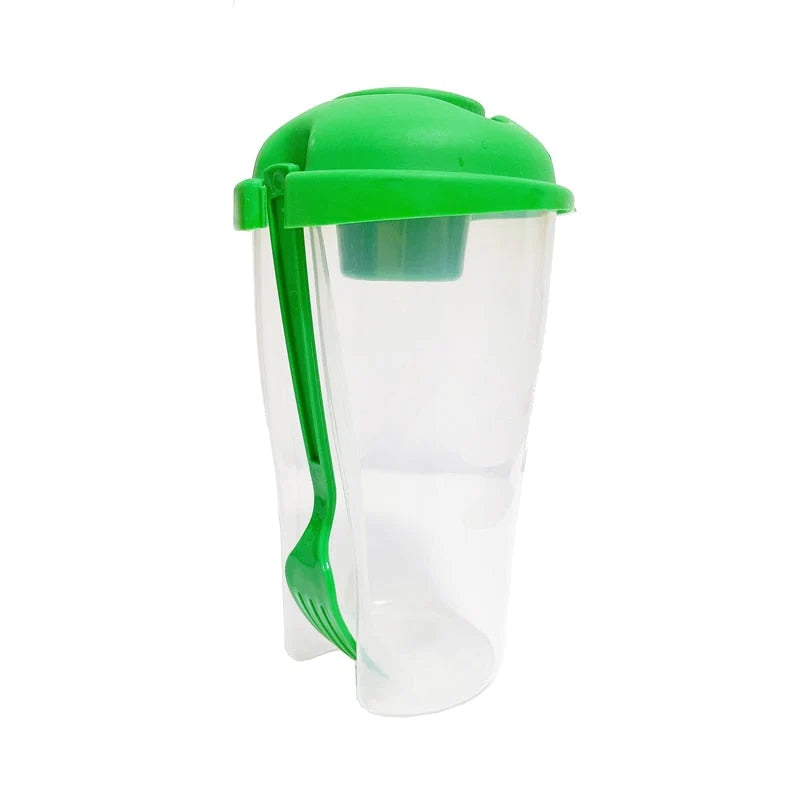 Salad Cup BPA-Free Built-In Fork & Dressing Holder