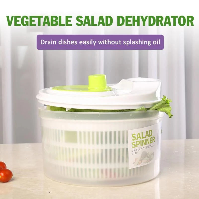 Salad Spinner Hand-Crank 5L Capacity