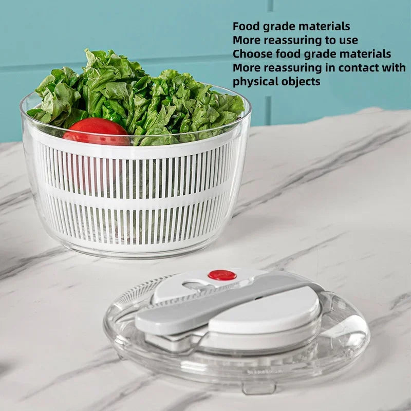 Salad Spinner Manual Spin Dryer 3.17 Qt Capacity