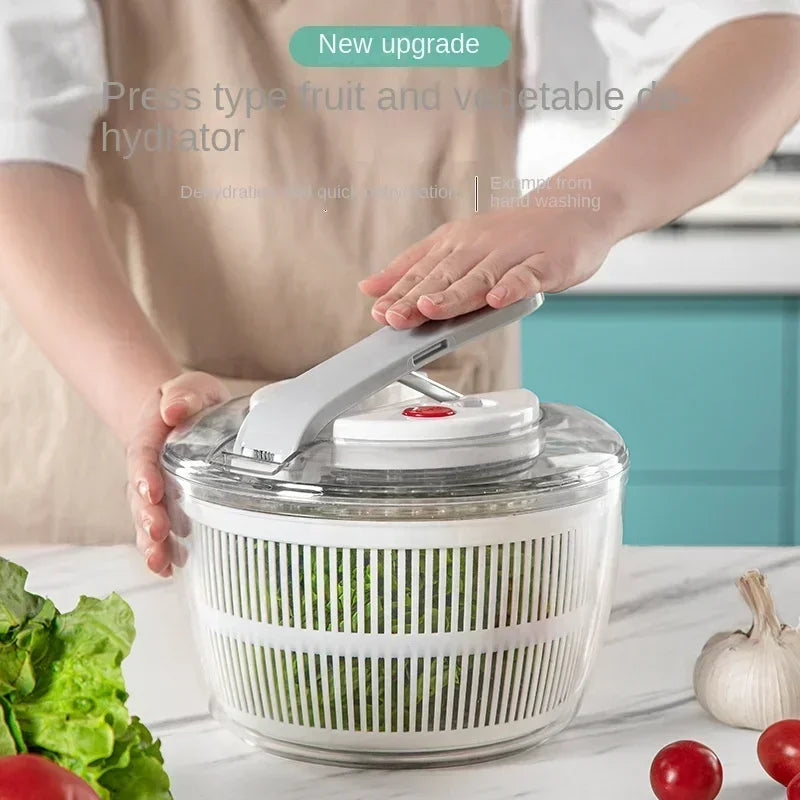 Salad Spinner Manual Spin Dryer 3.17 Qt Capacity