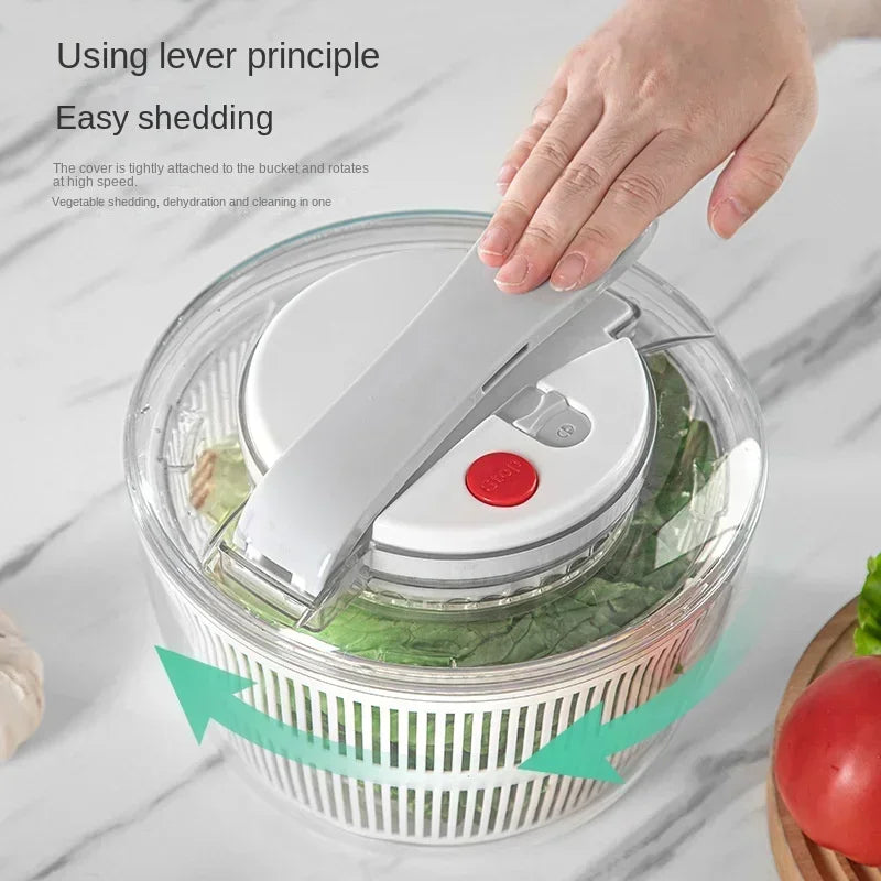 Salad Spinner Manual Spin Dryer 3.17 Qt Capacity