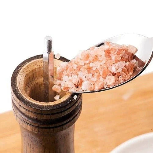 Salt and Pepper Grinder Wooden Adjustable Grind Setting