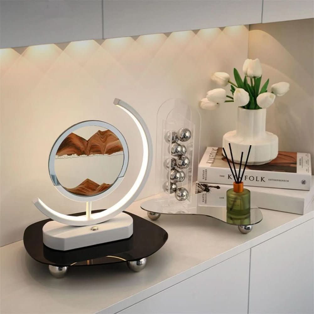 Sand Art Lamp 3D Moving Sand LED USB Rechargeable