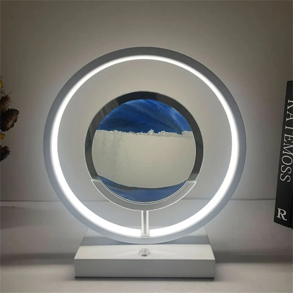 Sand Art Lamp 3D Moving Sand LED USB Rechargeable