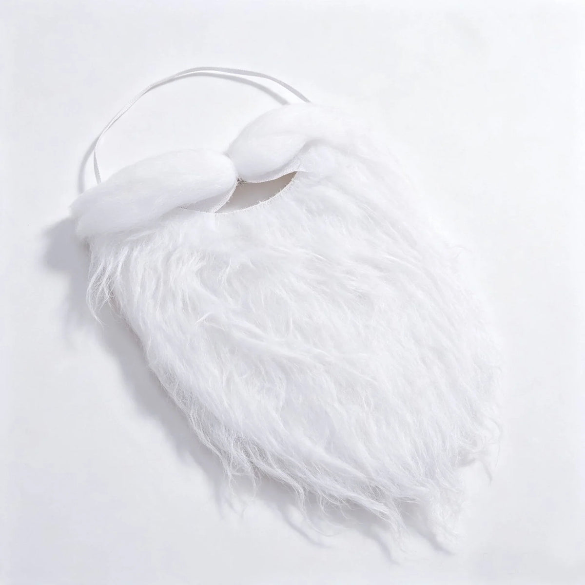 Santa Beard Long Curly Synthetic Fiber Adjustable Band