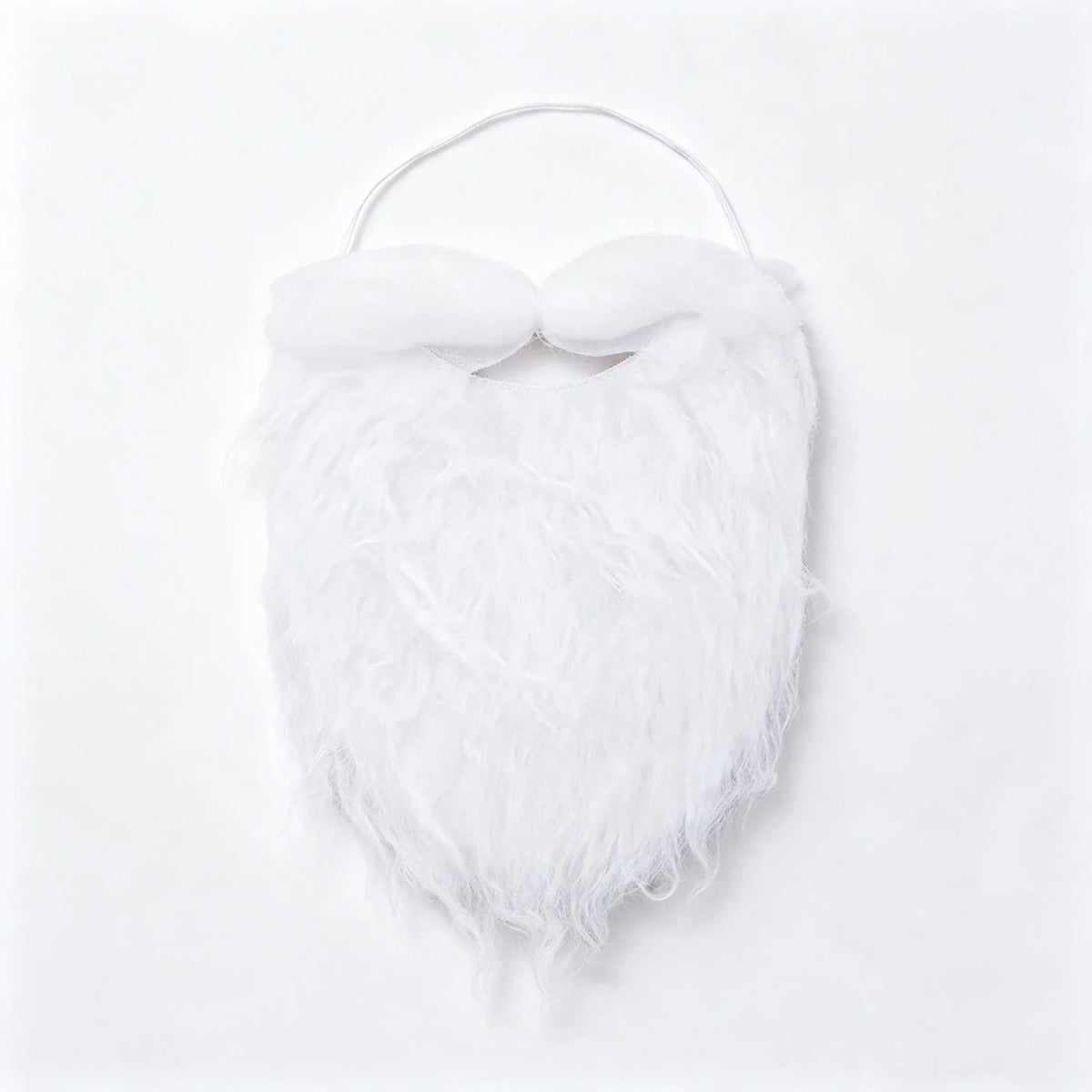 Santa Beard Long Curly Synthetic Fiber Adjustable Band