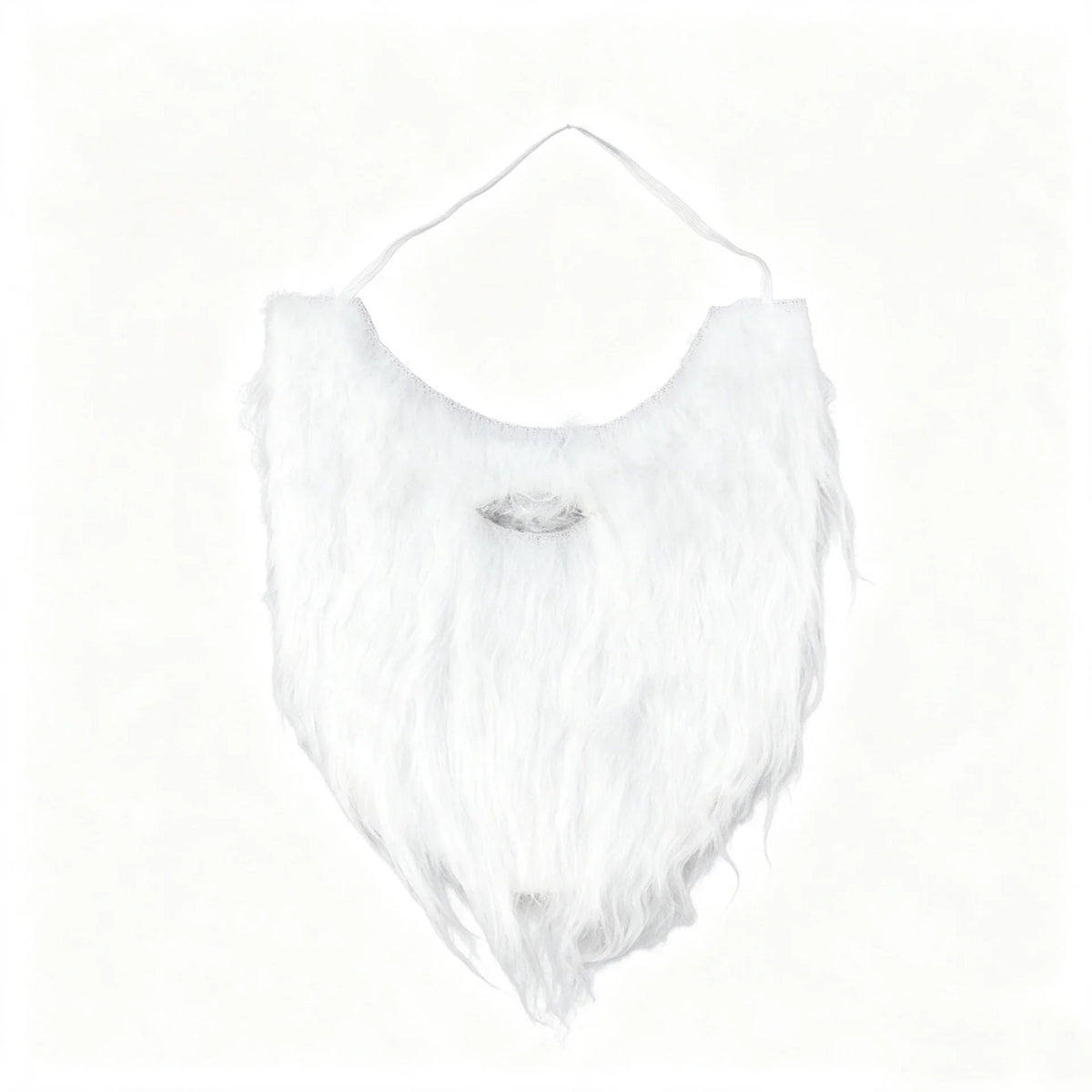 Santa Beard Long Curly Synthetic Fiber Adjustable Band