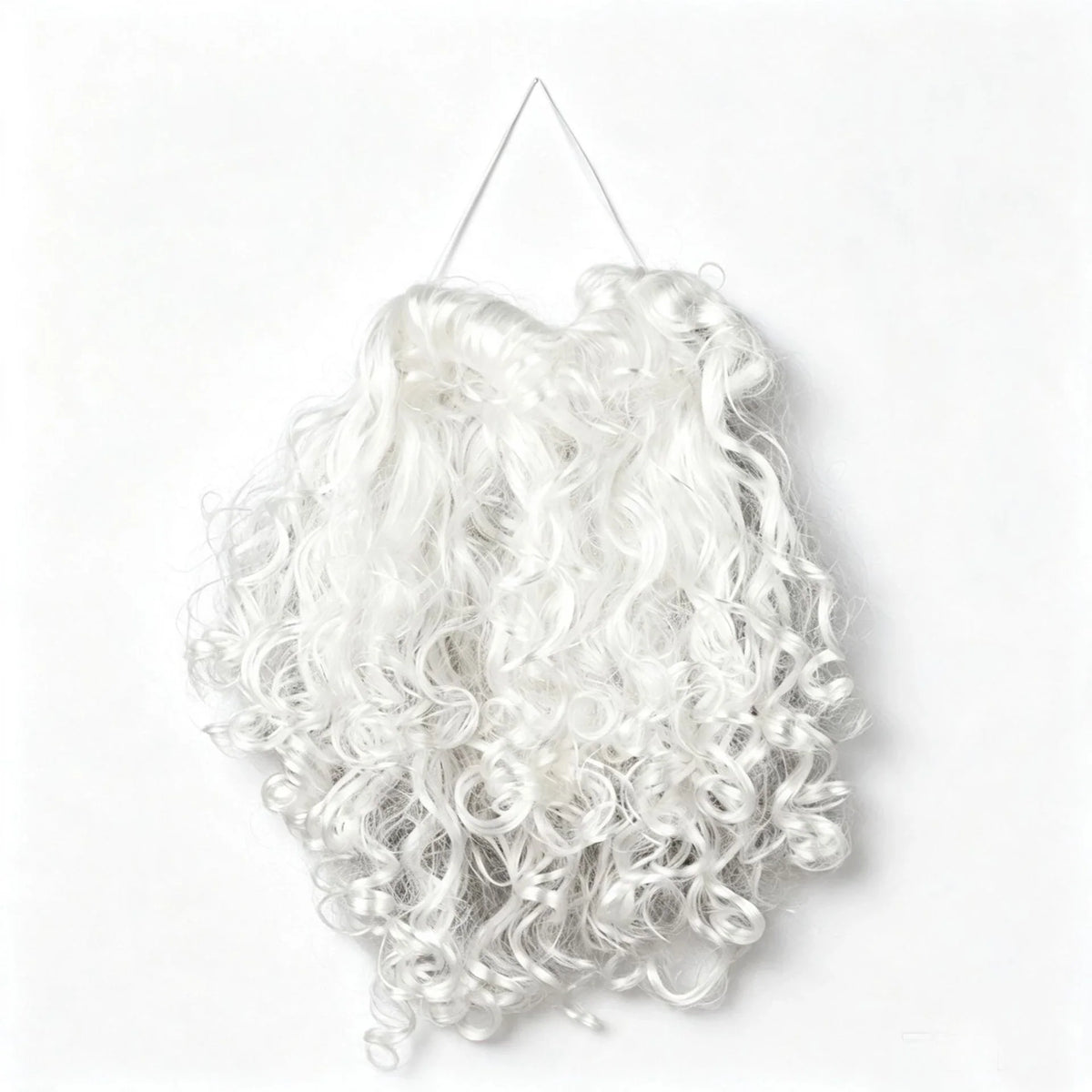 Santa Beard Long Curly Synthetic Fiber Adjustable Band