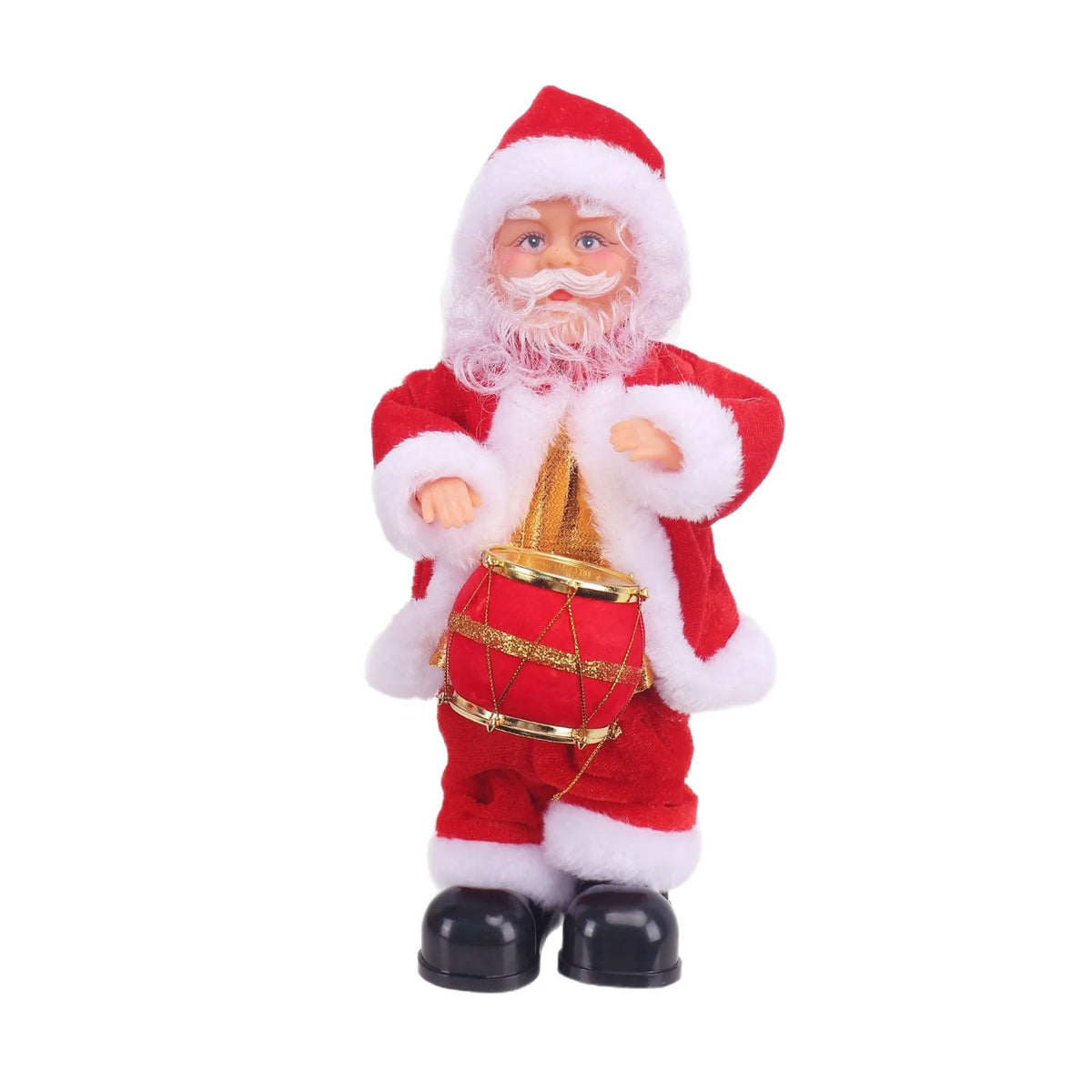 Santa Claus Figurine Hand-Painted Playing Saxophone