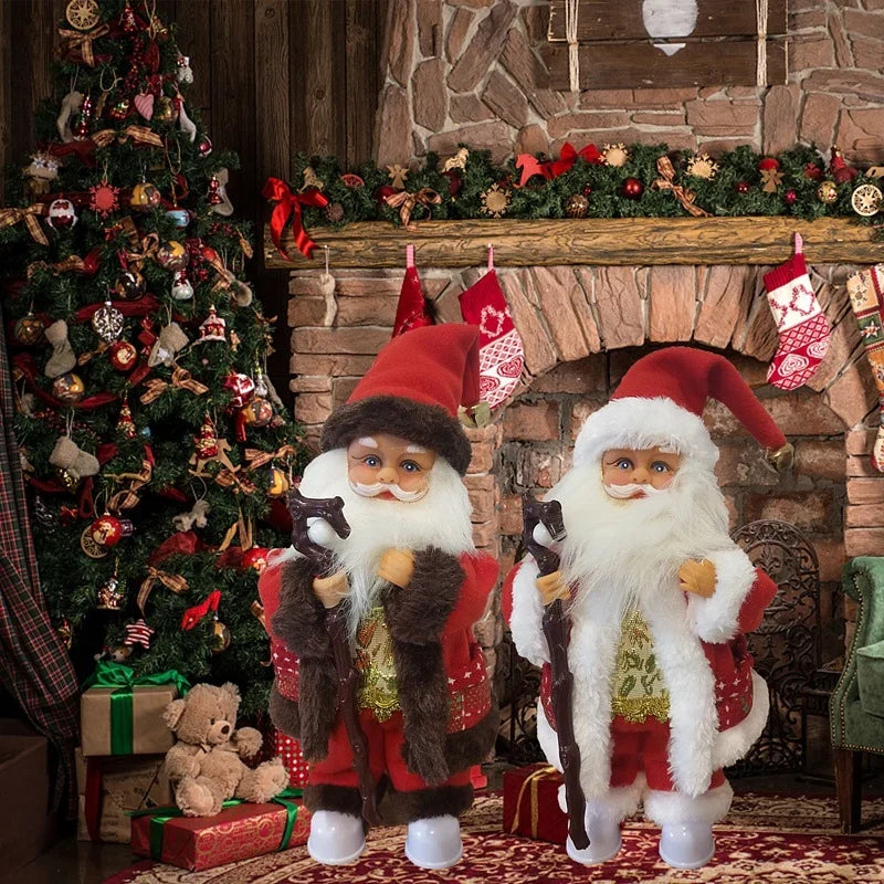 Santa Claus Figurine Handcrafted Durable Tabletop Decor