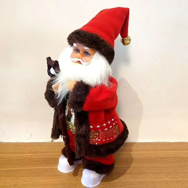 Santa Claus Figurine Handcrafted Durable Tabletop Decor