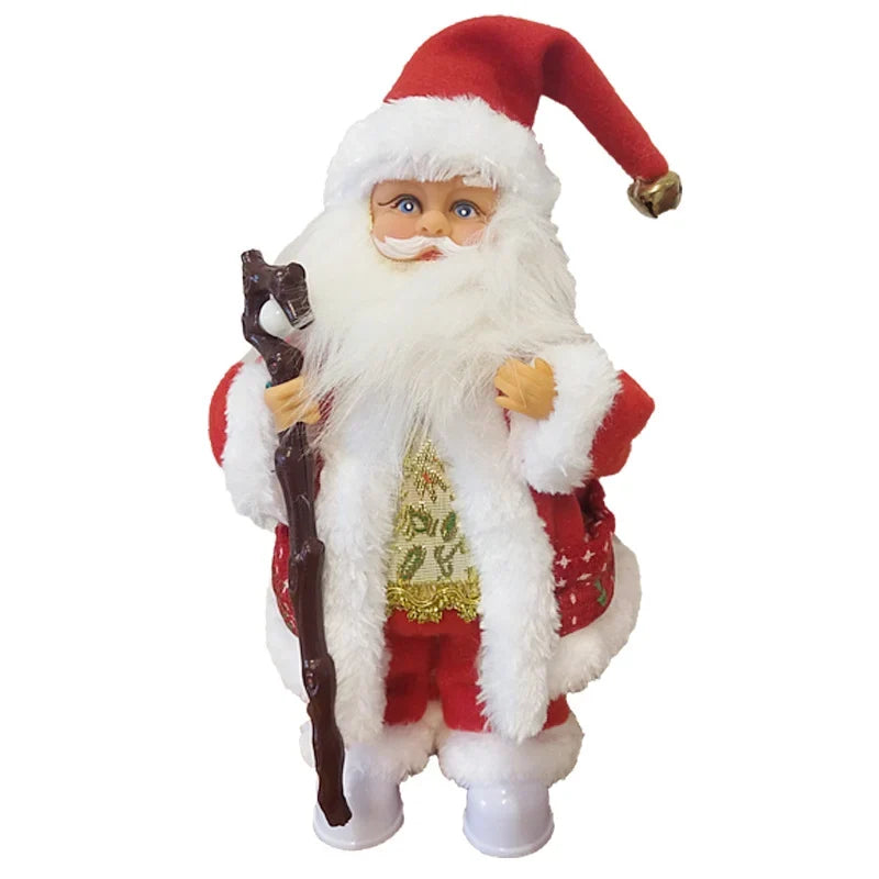 Santa Claus Figurine Handcrafted Durable Tabletop Decor
