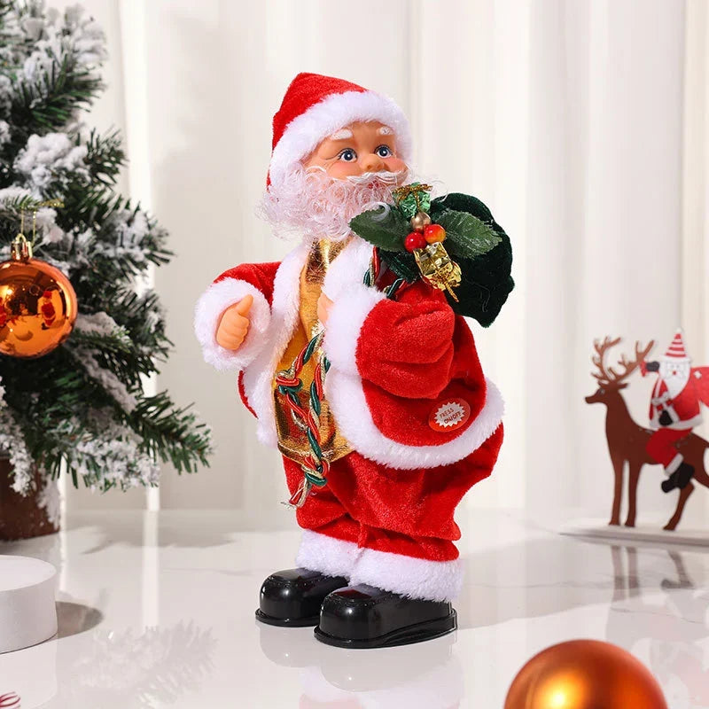 Santa Doll Premium Fabric Fluffy Beard Indoor & Outdoor