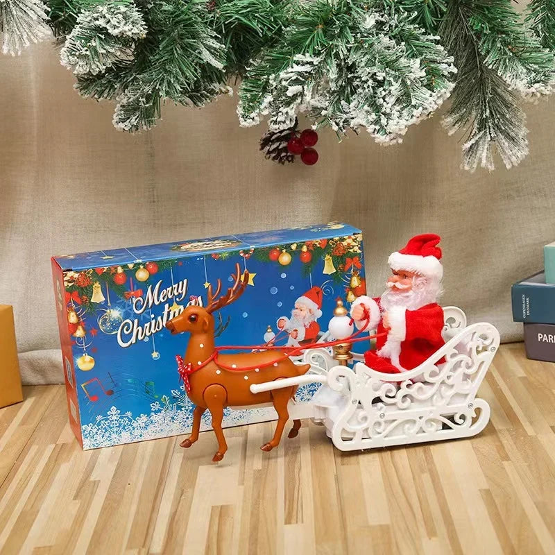 Santa Figure Plush Fabric & Jingle Bells