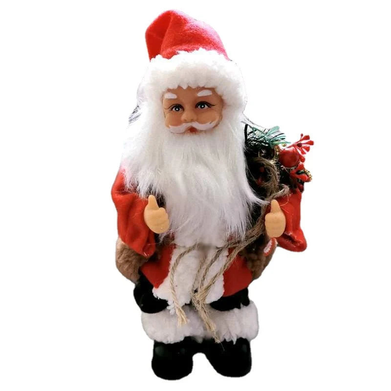 Santa Figurine Animated Dancing Traditional Red