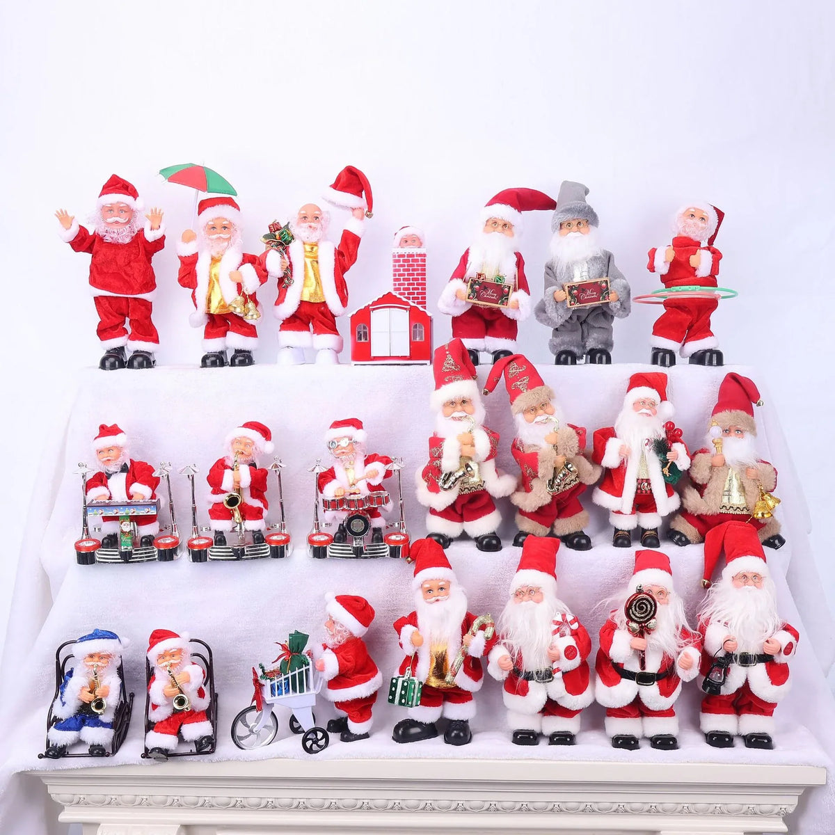 Santa Figurine Detailed Sculpted Design Lollipop Accessory