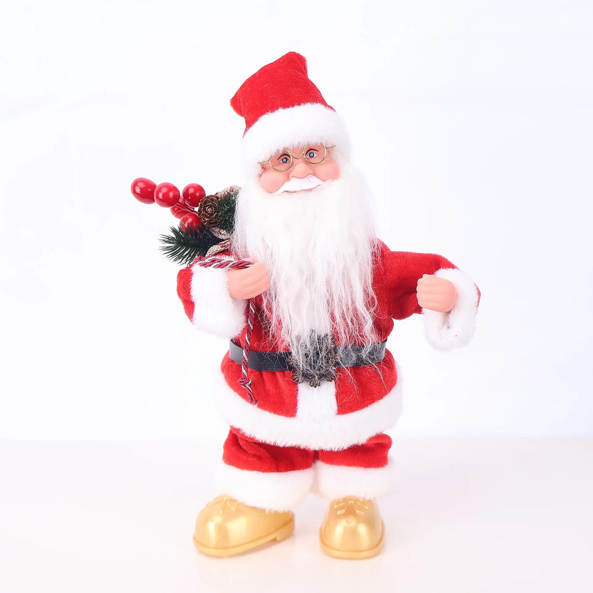 Santa Figurine Detailed Sculpted Design Lollipop Accessory
