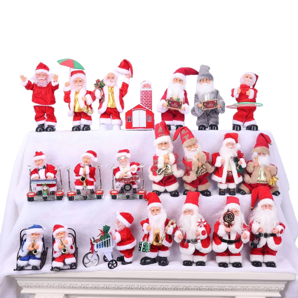 Santa Figurine Detailed Sculpted Design Lollipop Accessory