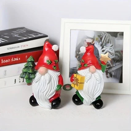 Santa Figurine Moisture-Resistant Tabletop Decor