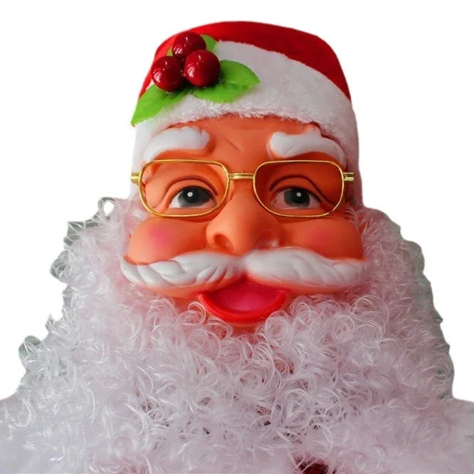 Santa Figurine Plush Red Suit Lightweight & Durable