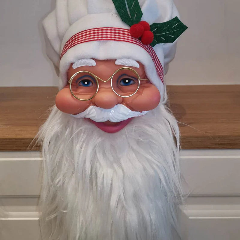 Santa Figurine Set Detailed Craftsmanship Durable Mantel & Table