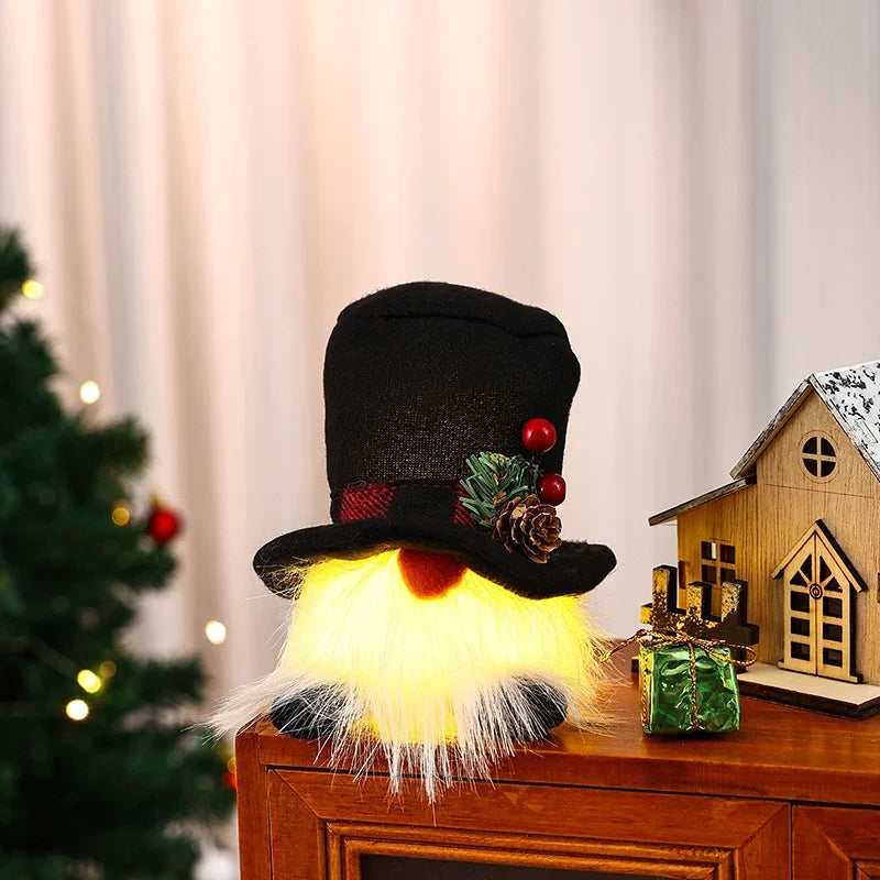 Santa Figurine Soft Glowing LED Easy-Care Fabric