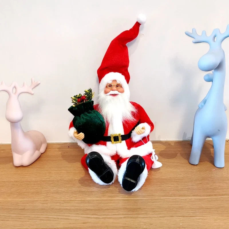 Santa Figurine Tabletop & Mantel Durable Multiple Colors