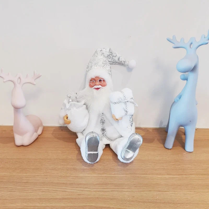 Santa Figurine Tabletop & Mantel Durable Multiple Colors