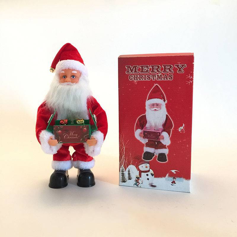 Santa Figurine Tabletop Music Box Durable