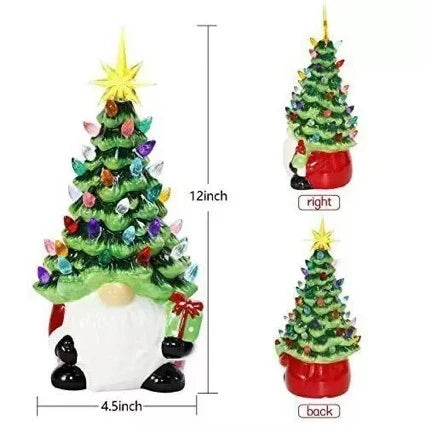 Santa Figurine Tree & Ornament Durable Indoor Outdoor