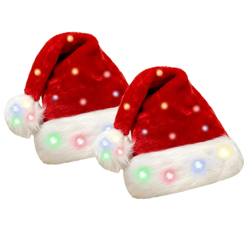 Santa Hat Fleece & Faux Fur Trim Pom-Pom
