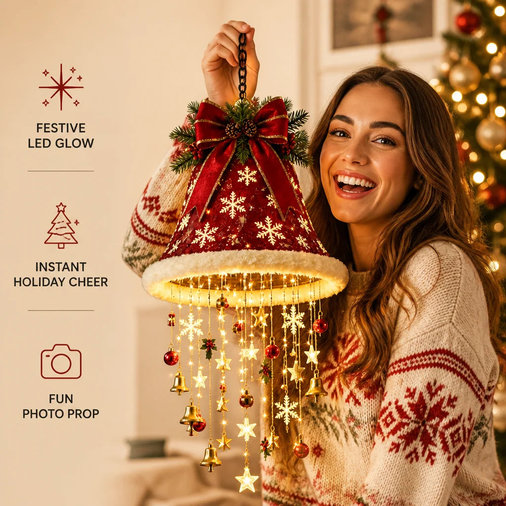 Santa Hat LED String Lights Festive Accessory