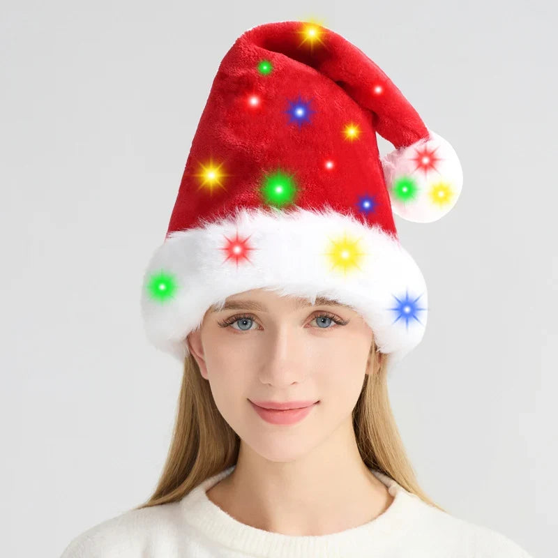 Santa Hat Soft Fleece Faux Fur Trim