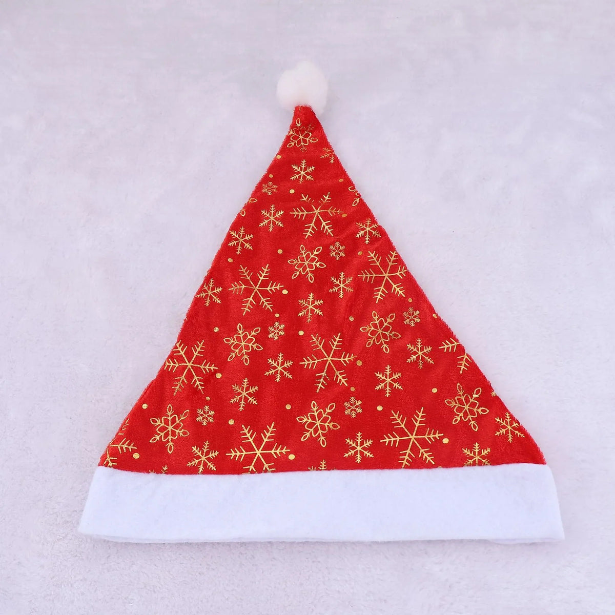 Santa Hat Soft Fleece Faux Fur Trim