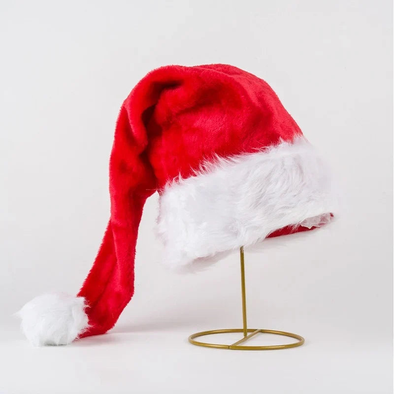 Santa Hat Soft Fleece Faux Fur Trim