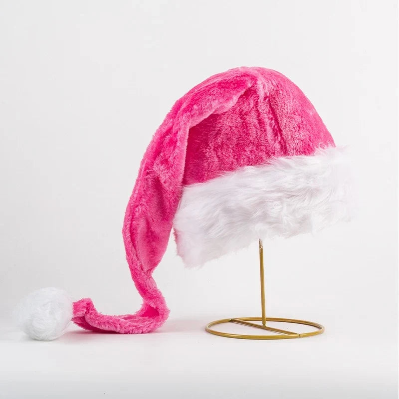 Santa Hat Soft Fleece Faux Fur Trim