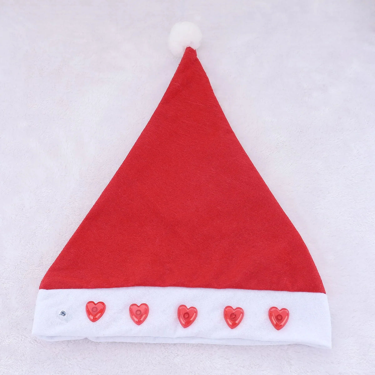 Santa Hat Soft Fleece Faux Fur Trim