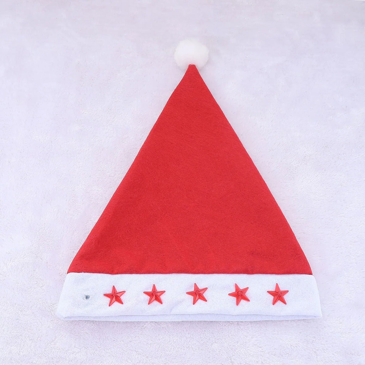 Santa Hat Soft Fleece Faux Fur Trim