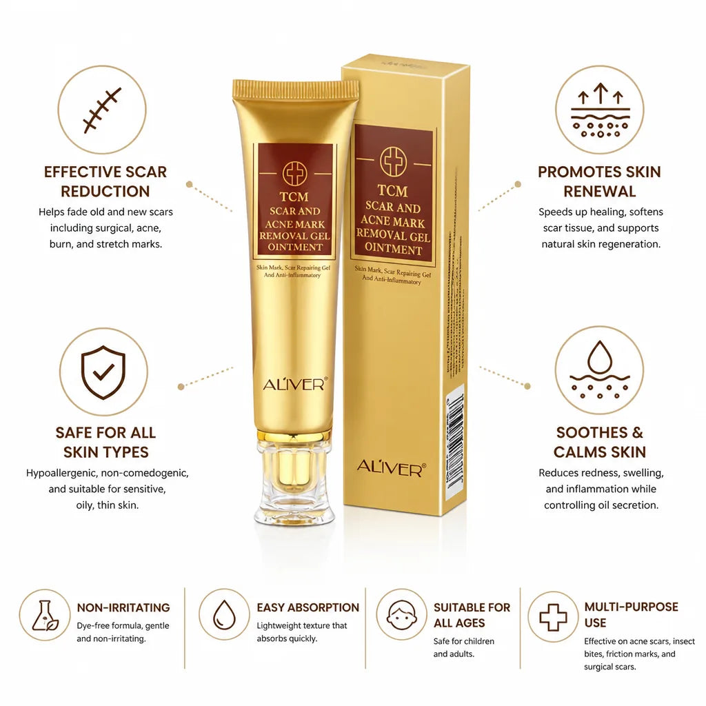 Scar Repair Cream Face & Body Hypoallergenic Non-Comedogenic