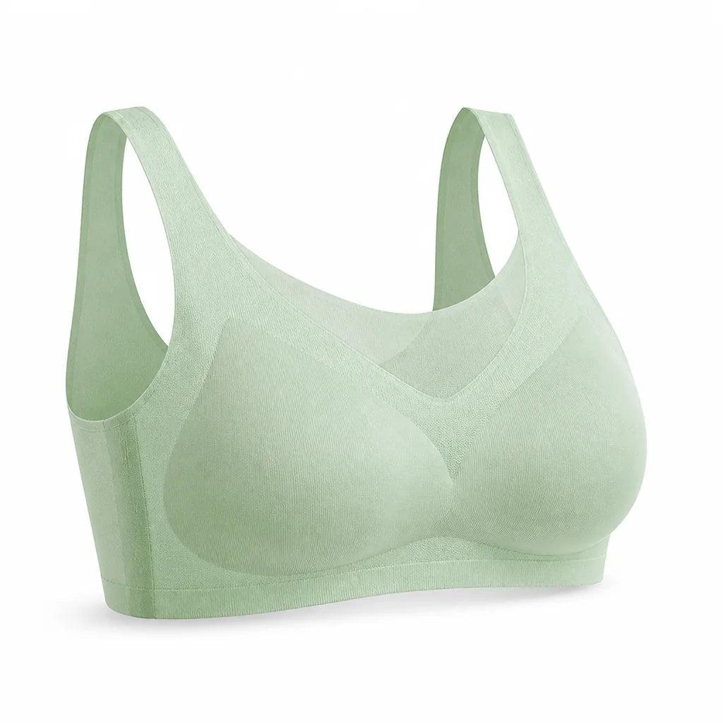 Seamless Bra Cooling Ice Silk Wireless & Removable Pads