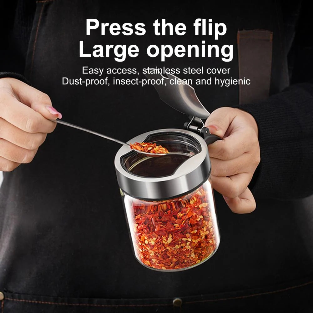 Seasoning Jar Moisture-Proof Glass Dishwasher-Safe