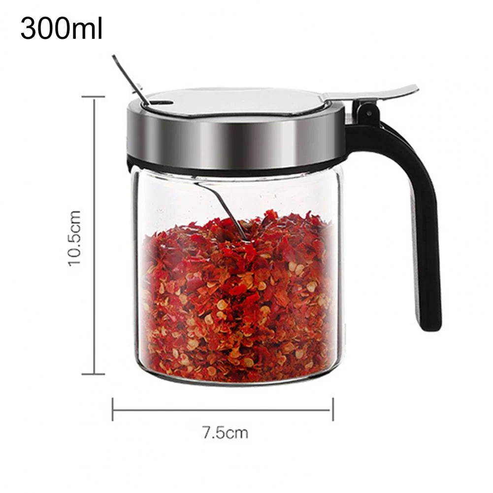 Seasoning Jar Moisture-Proof Glass Dishwasher-Safe