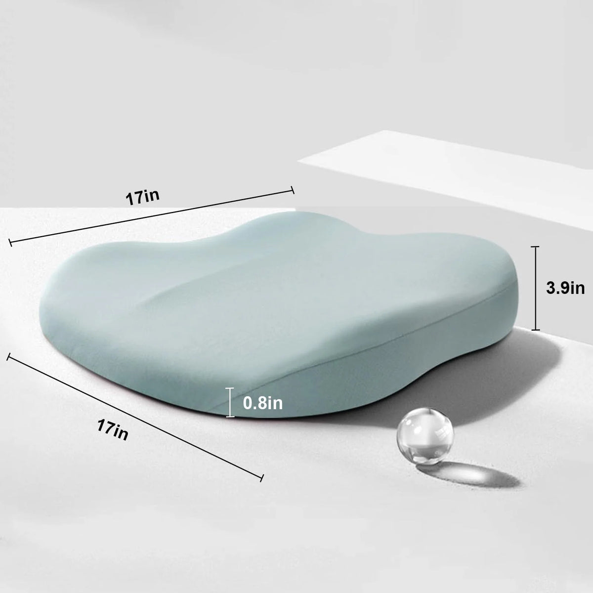 Seat Booster Cushion Memory Foam Non-Slip 3.1-Inch Lift