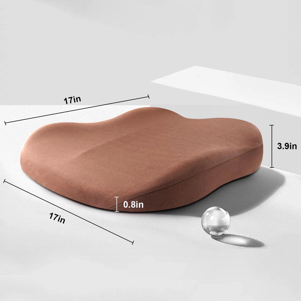 Seat Booster Cushion Memory Foam Non-Slip 3.1-Inch Lift