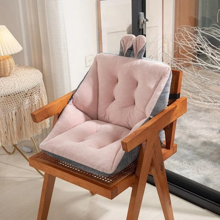 Seat Cushion Charcoal Memory Foam & Lumbar Support