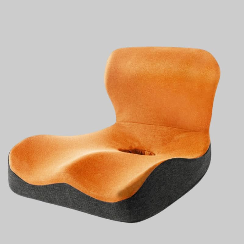 Seat Cushion Ergonomic L-Shape Memory Foam Removable Washable Cover