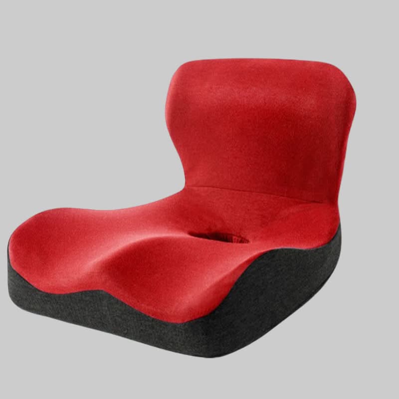 Seat Cushion Ergonomic L-Shape Memory Foam Removable Washable Cover