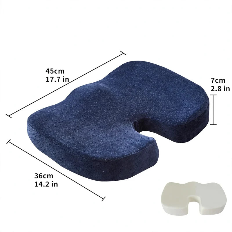 Seat Cushion Gel Memory Foam Non-Slip Surface