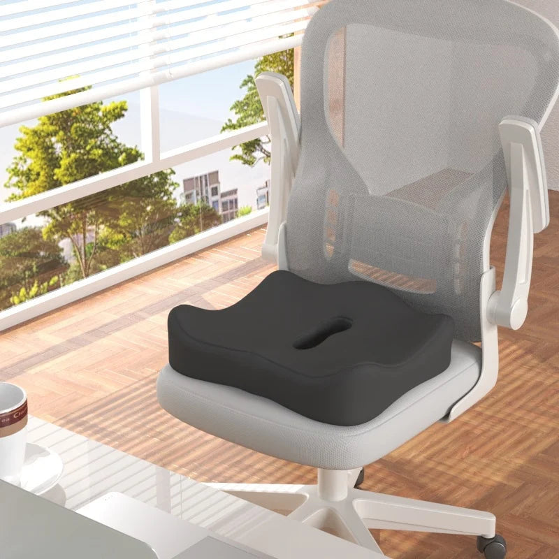 Seat Cushion & Lumbar Support Memory Foam