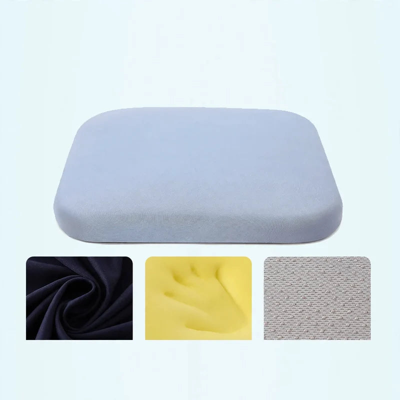 Seat Cushion Memory Foam Breathable Cotton-Blend Cover